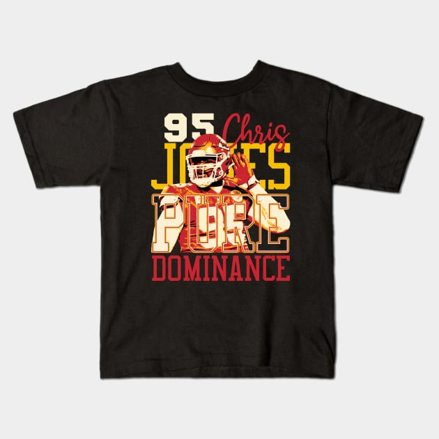 Chris Jones Pure Dominance Kids T-Shirt by mia_me